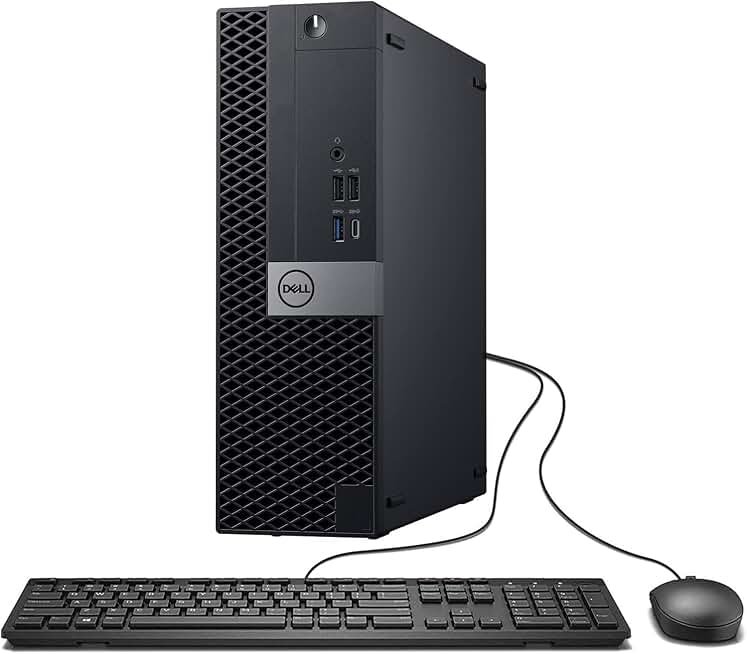 Dell Optiplex 7050 SFF Desktop PC Intel i7-7700 4-Cores 3.60GHz 32GB DDR4 1TB SSD WiFi BT HDMI Duel Monitor Support Windows 11 Pro Excellent Condition(Renewed)